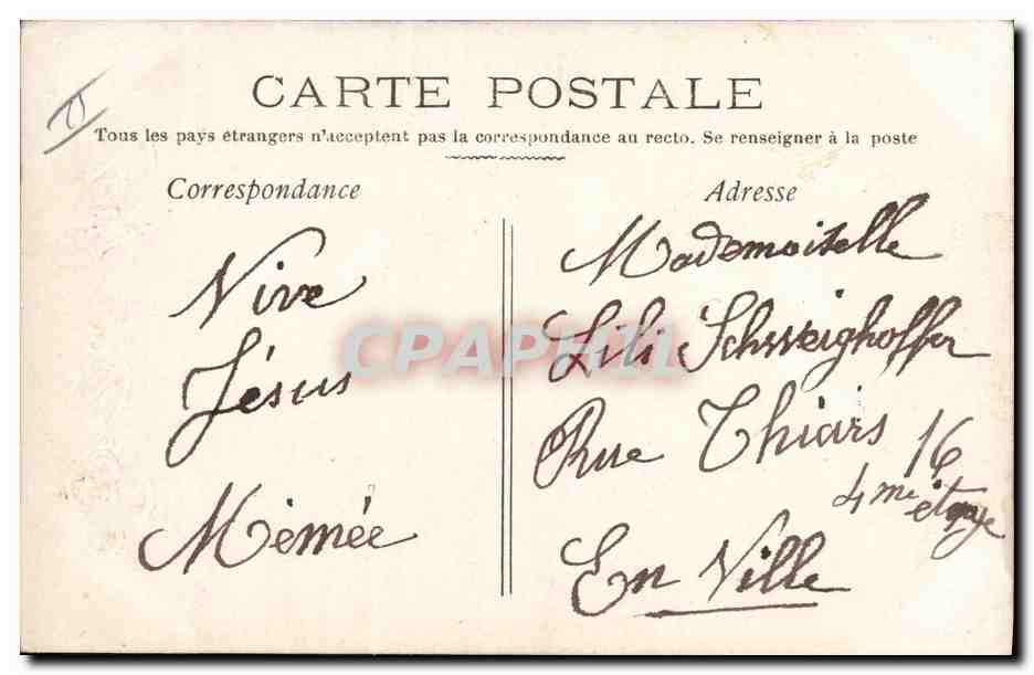 CPA Fantaisie Enfants Noel  — Rückseite