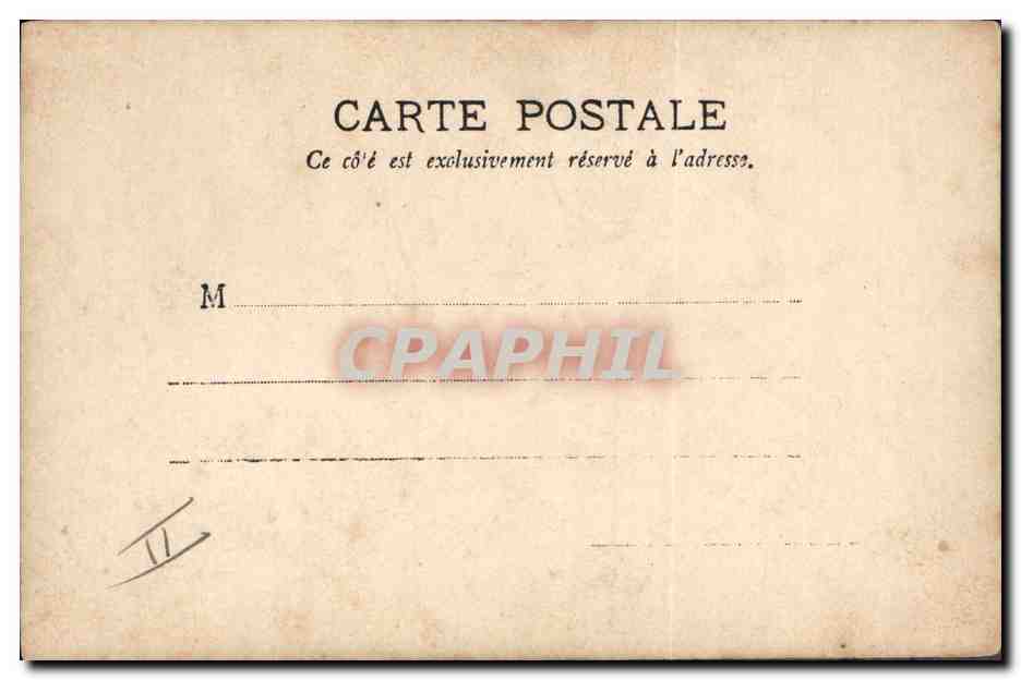 Sujet : Un homme en costume de neige offre une branche à une petite fille — Éditeur : 氷原, Série 1355 — Verso