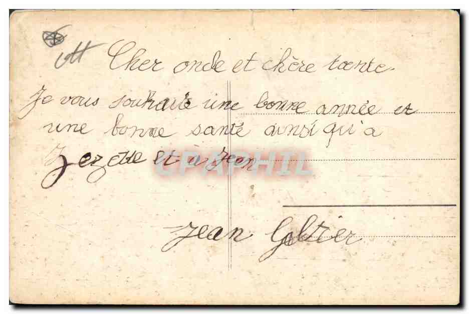 CPA Fantaisie Pere Noel  — Rückseite