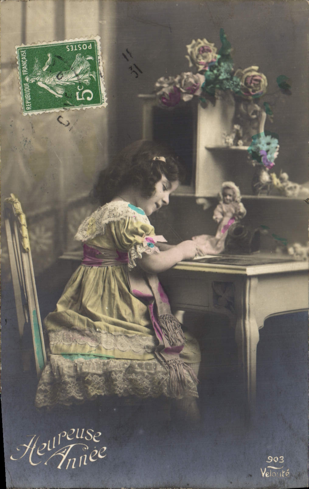 CPA Fantaisie Enfant Poupee 