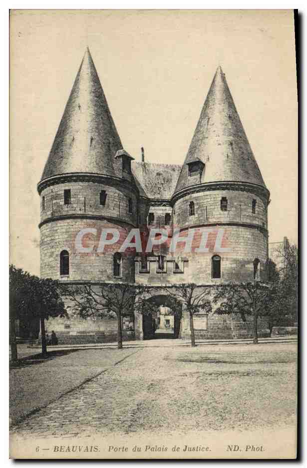 CPA Porte du Palais de Justice Beauvais