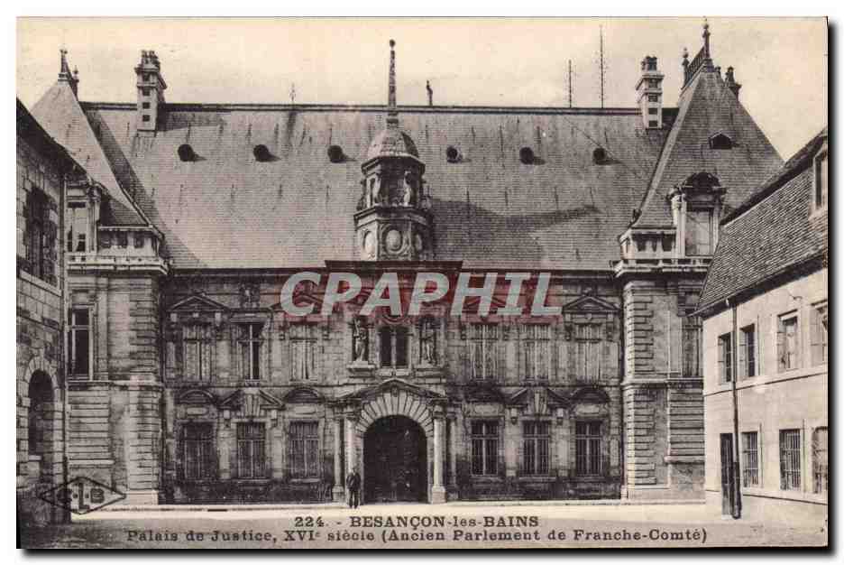CPA Palais de Justice Besancon Ancien Parlement de Franche Comte