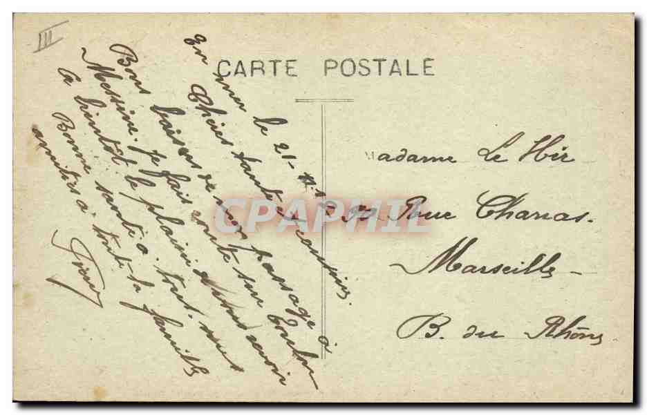 CPA Bateau de Guerre Bretagne Cuirasse Francais — Verso