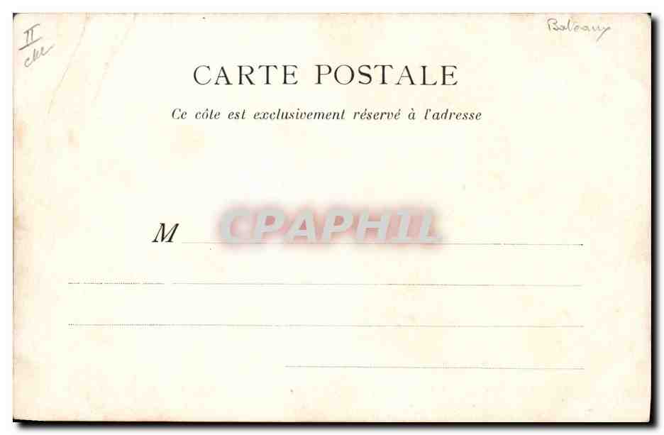 CPA Bateau de Guerre Le Bouvet Cuirasse d'escadre — Verso