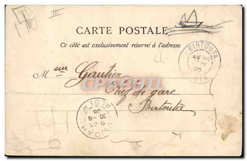 ALGER — Le cuirassé Bouvet — Collection Italie P. S. N° 228 — Reverso