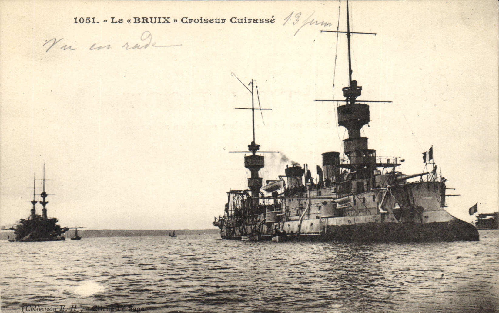 Le « BRUIX » Croiseur Cuirassé — 1051 — Éditeur Le Sage