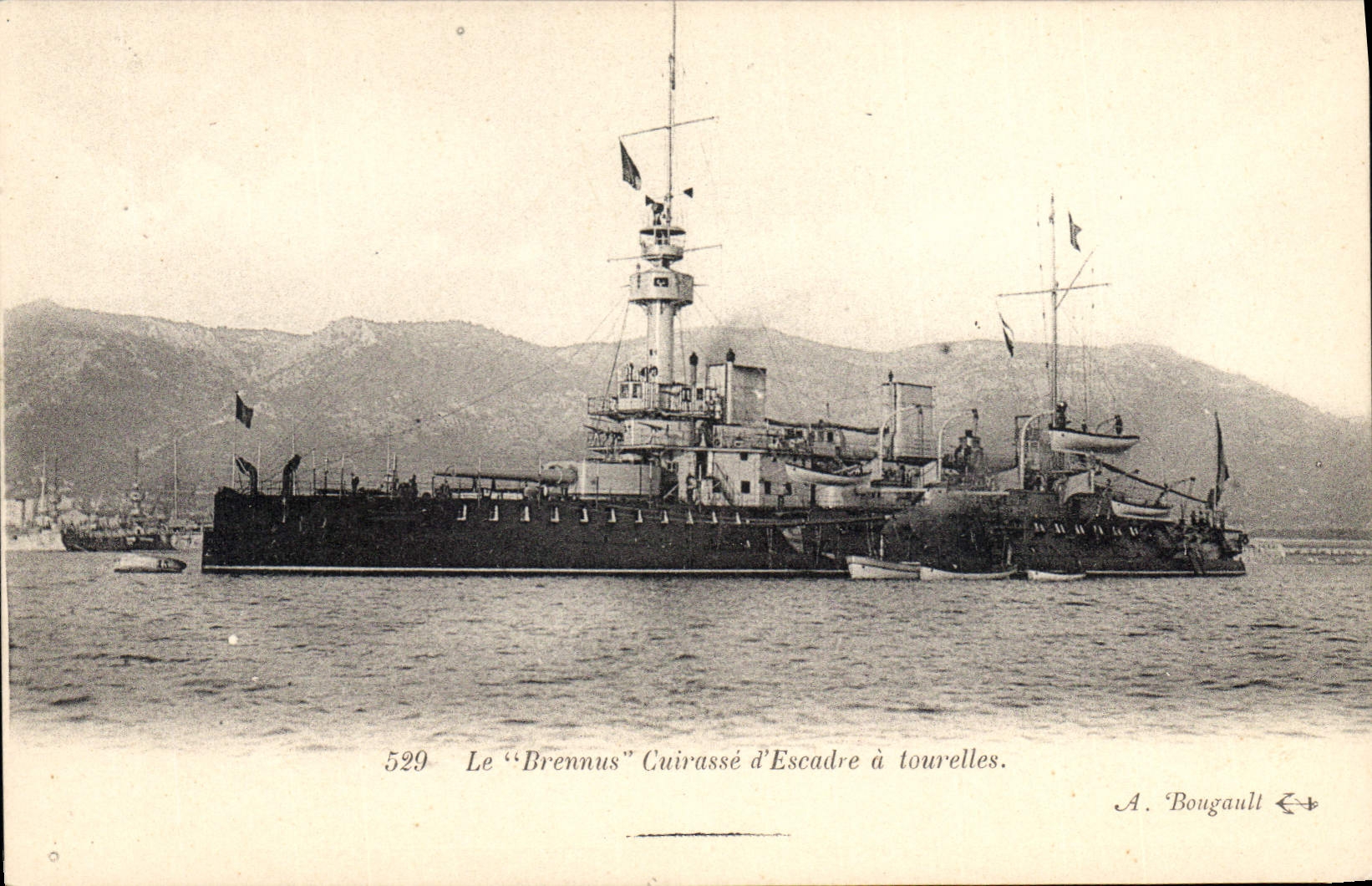Le "Brennus" Cuirassé d'Escadre à tourelles — A. Bougault, n° 529
