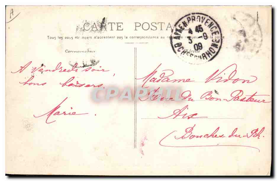 CPA Bateau de Guerre Bouvet Cuirasse d'escadre — Verso