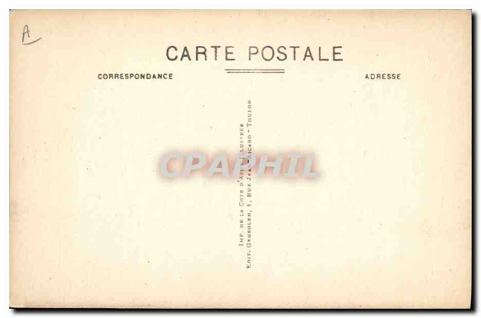 Bretagne — Cuirassé de 1er rang 25.000 tonnes — Édit. de la Côte d'Azur, Toulon — Reverso