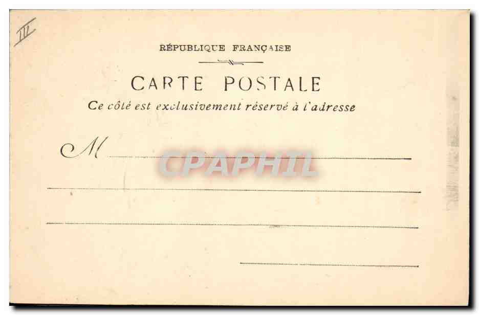 CPA Bateau de Guerre Le Bouvines — Verso