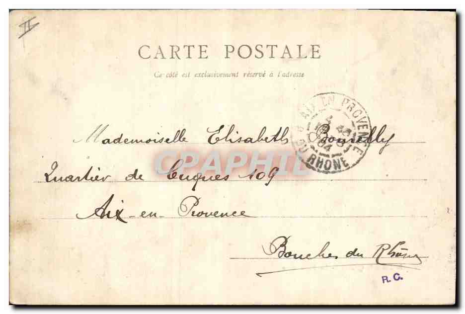 CPA Prefecture Besancon — Verso