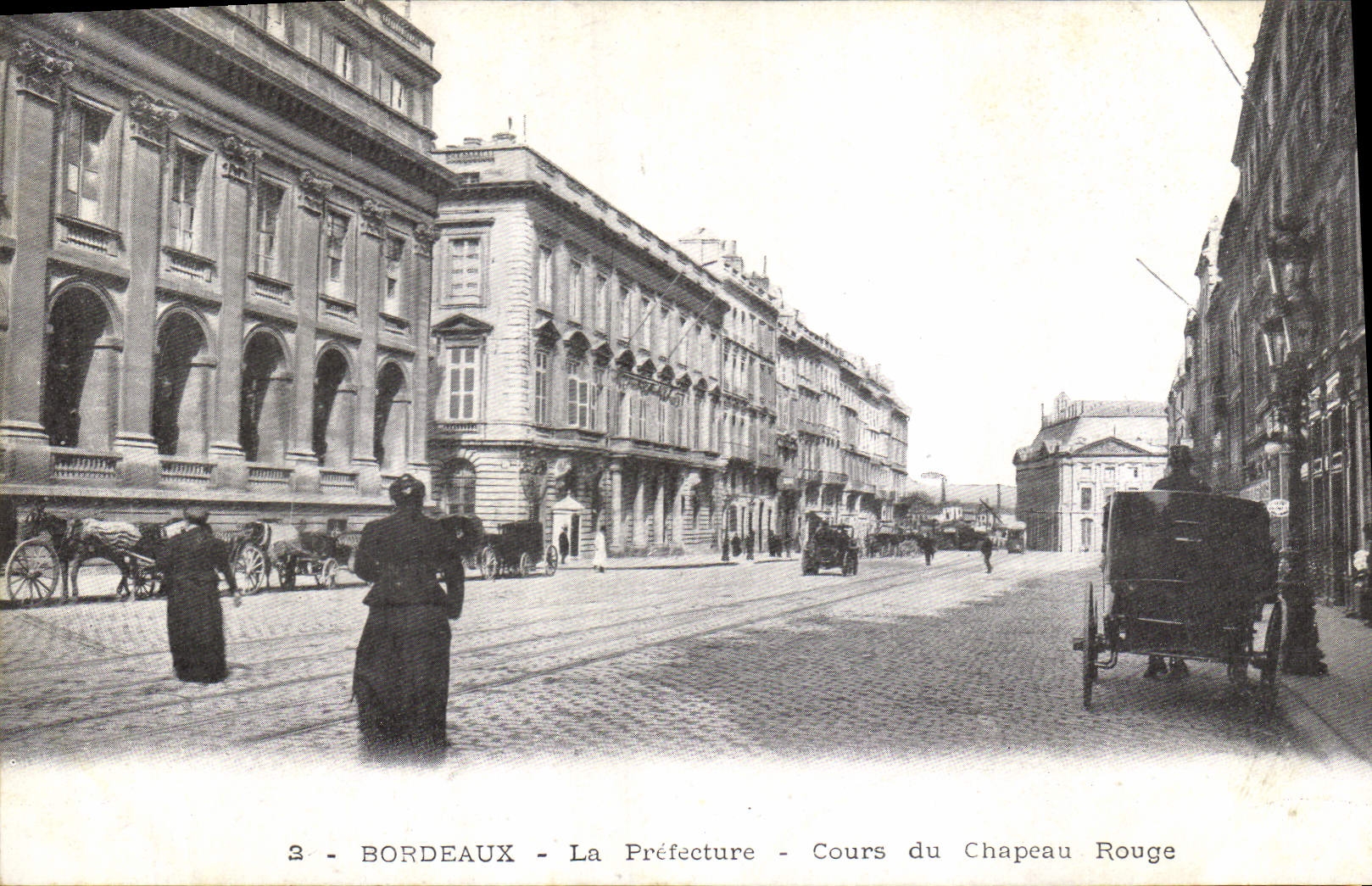 CPA Prefecture Bordeaux Cours du Chapeau rouge