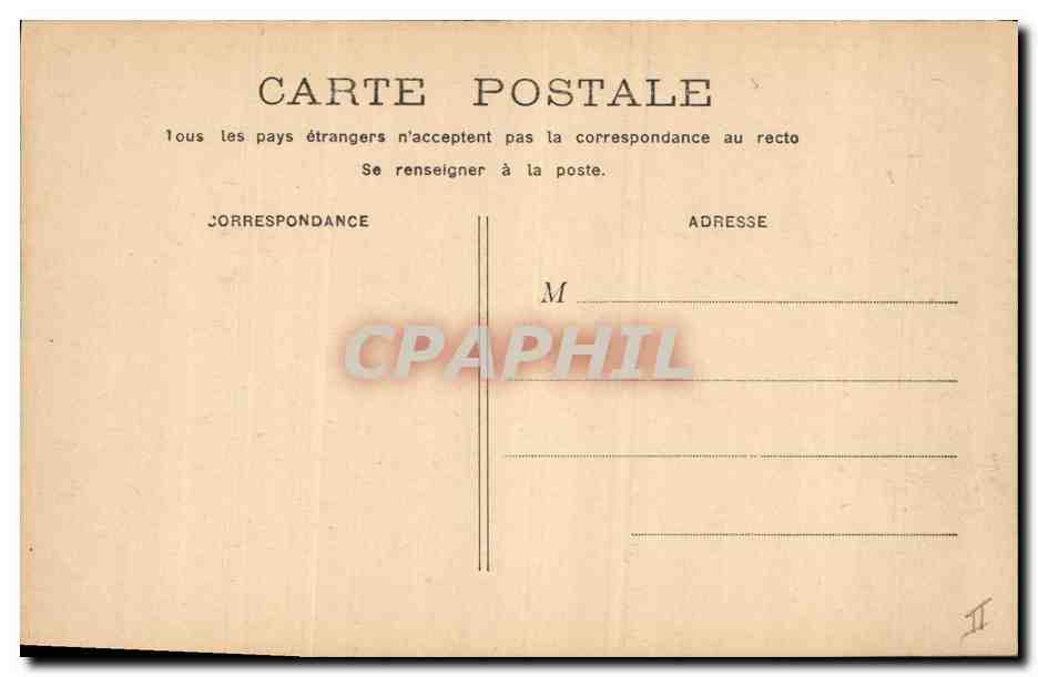 CPA Prefecture Bordeaux Cours du Chapeau rouge — Verso
