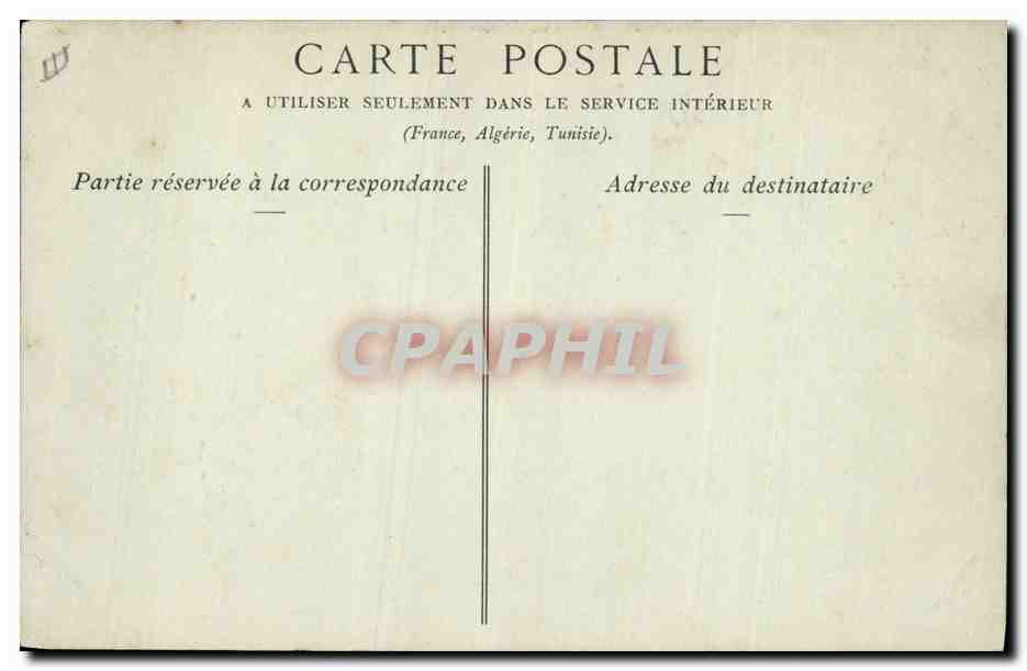 CPA Prefecture Bourg — Verso