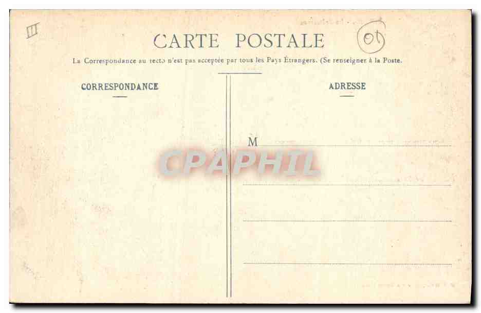 CPA Prefecture Bourg — Rückseite