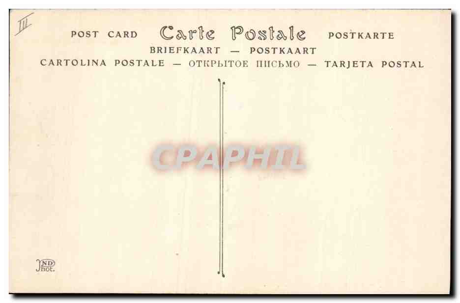 CPA Prefecture Blois — Verso