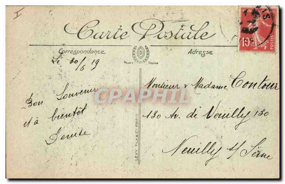 CPA Prefecture Beauvais — Verso