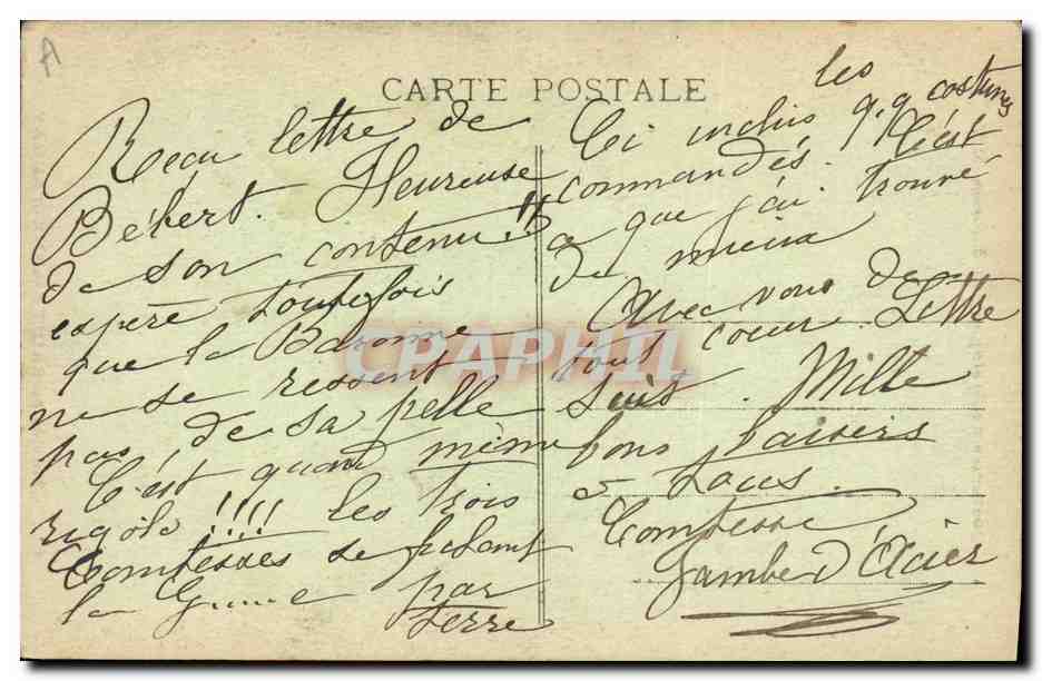 CPA Folklore Maries de Sainte Anne d'Auray Mariage — Verso