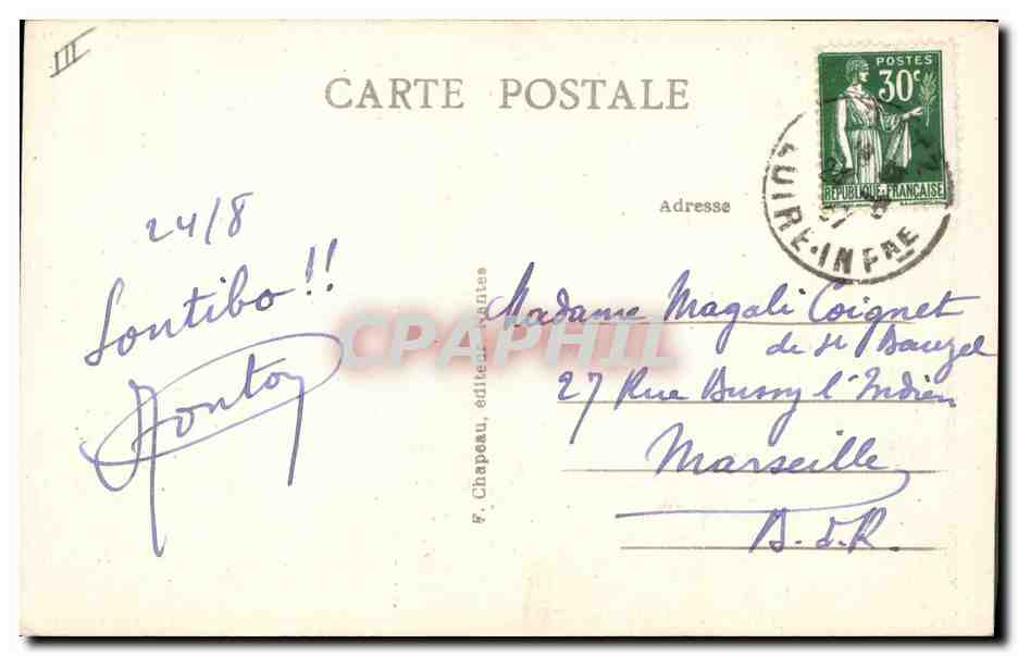 CPA Folklore Au Pays des Paludiers Une rupture — Verso