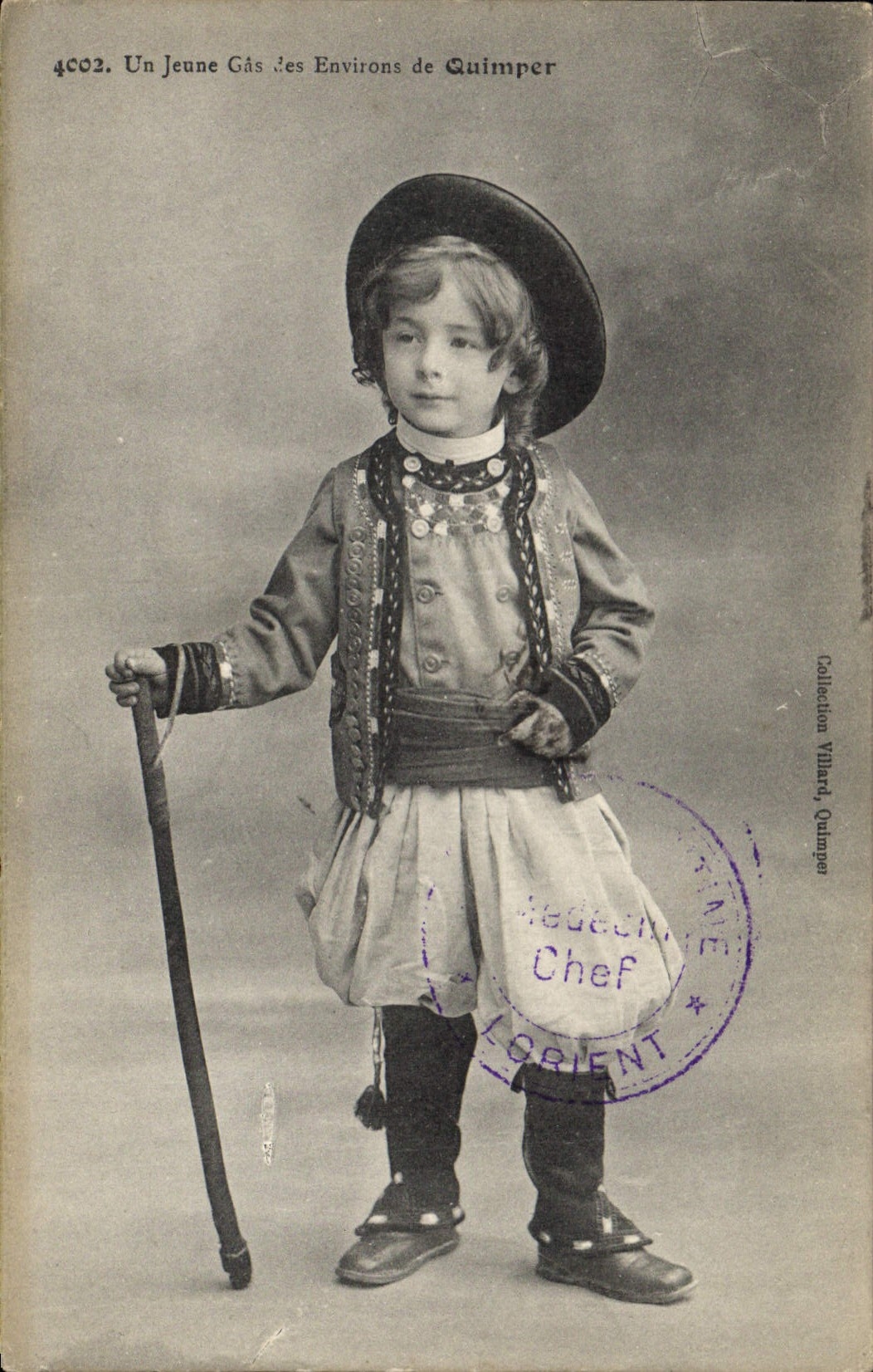 CPA Folklore Un jeune Gas des environs de Quimper
