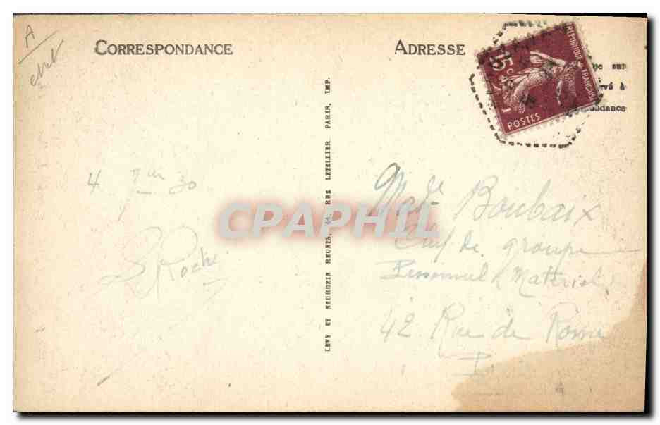 CPA Folklore Plougastel Costume du pays — Verso