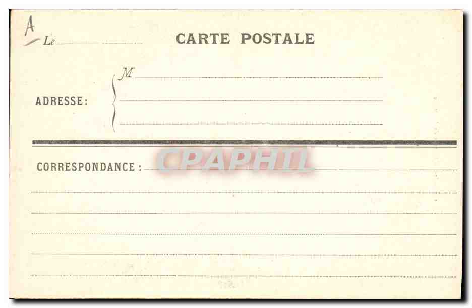 CPA Folklore Jeune fille de locmine — Verso