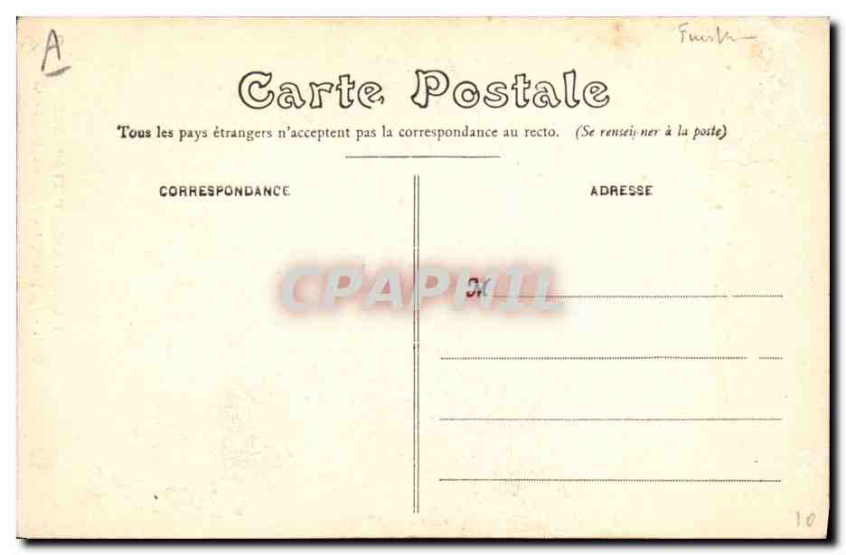 CPA Folklore La plus jeune fille de Pont Aven — Verso