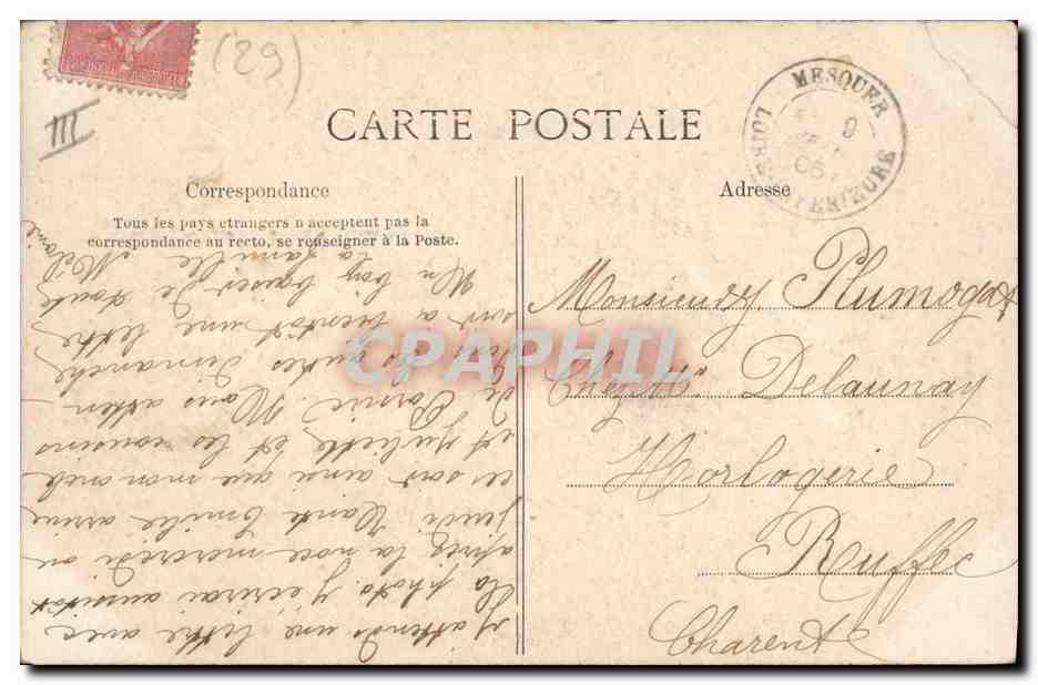 CPA Folklore Pont L'Abbe Une Bigoudenne — Verso