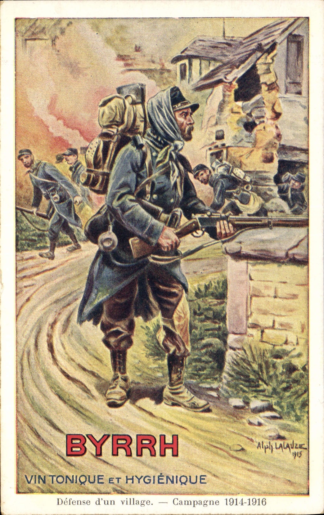 Défense d'un village — Campagne 1914-1916 — Alph Laladze 1915