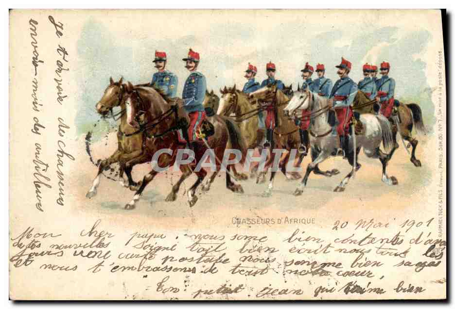 CPA Militaria Chasseurs d'Afrique