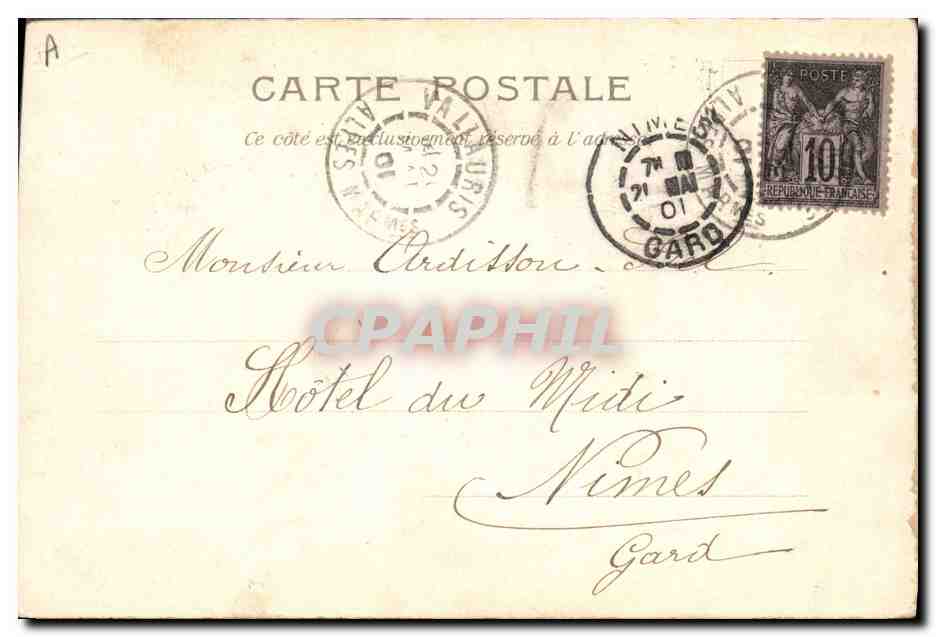 CPA Militaria Chasseurs d'Afrique — Verso