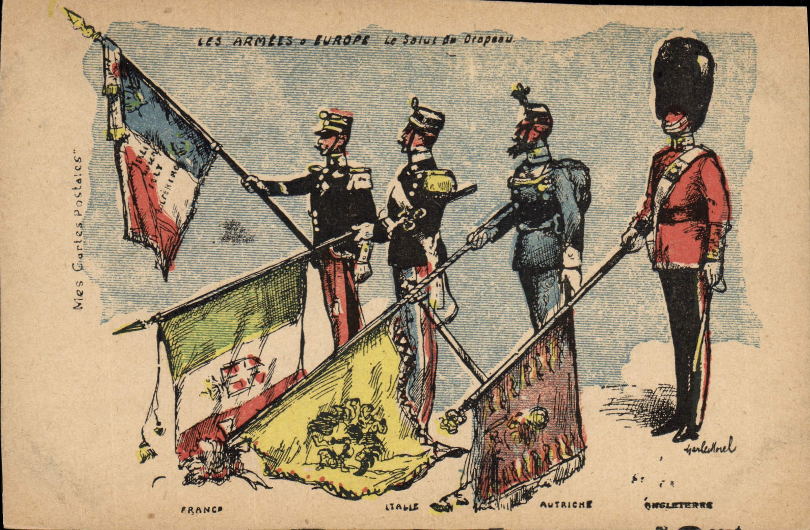 Les Armées d'Europe — Le Salut du Drapeau — Garelhoul