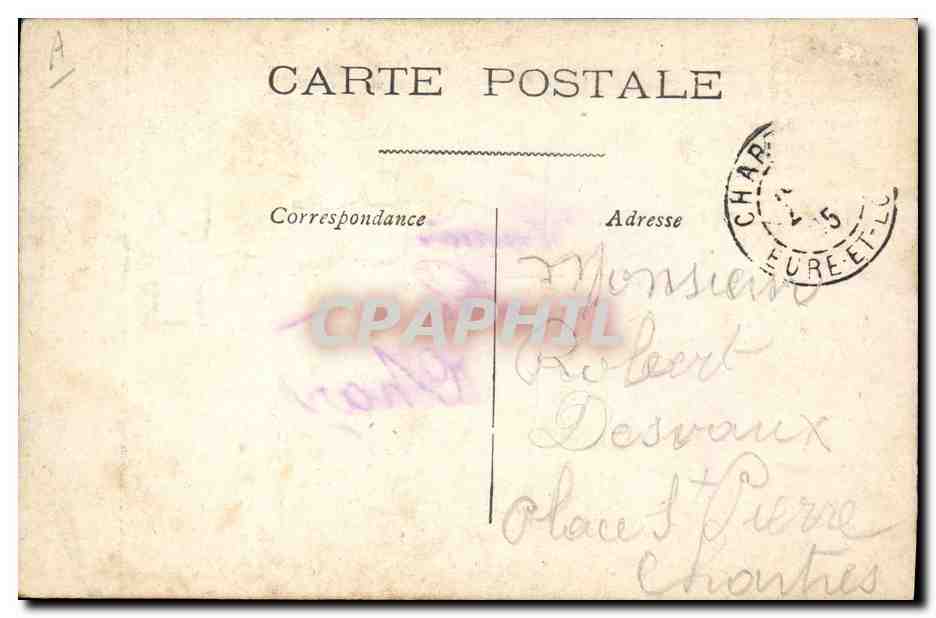 Carte postale caricature politique — soldat et civil — éditeur E. o. (signature) — Verso