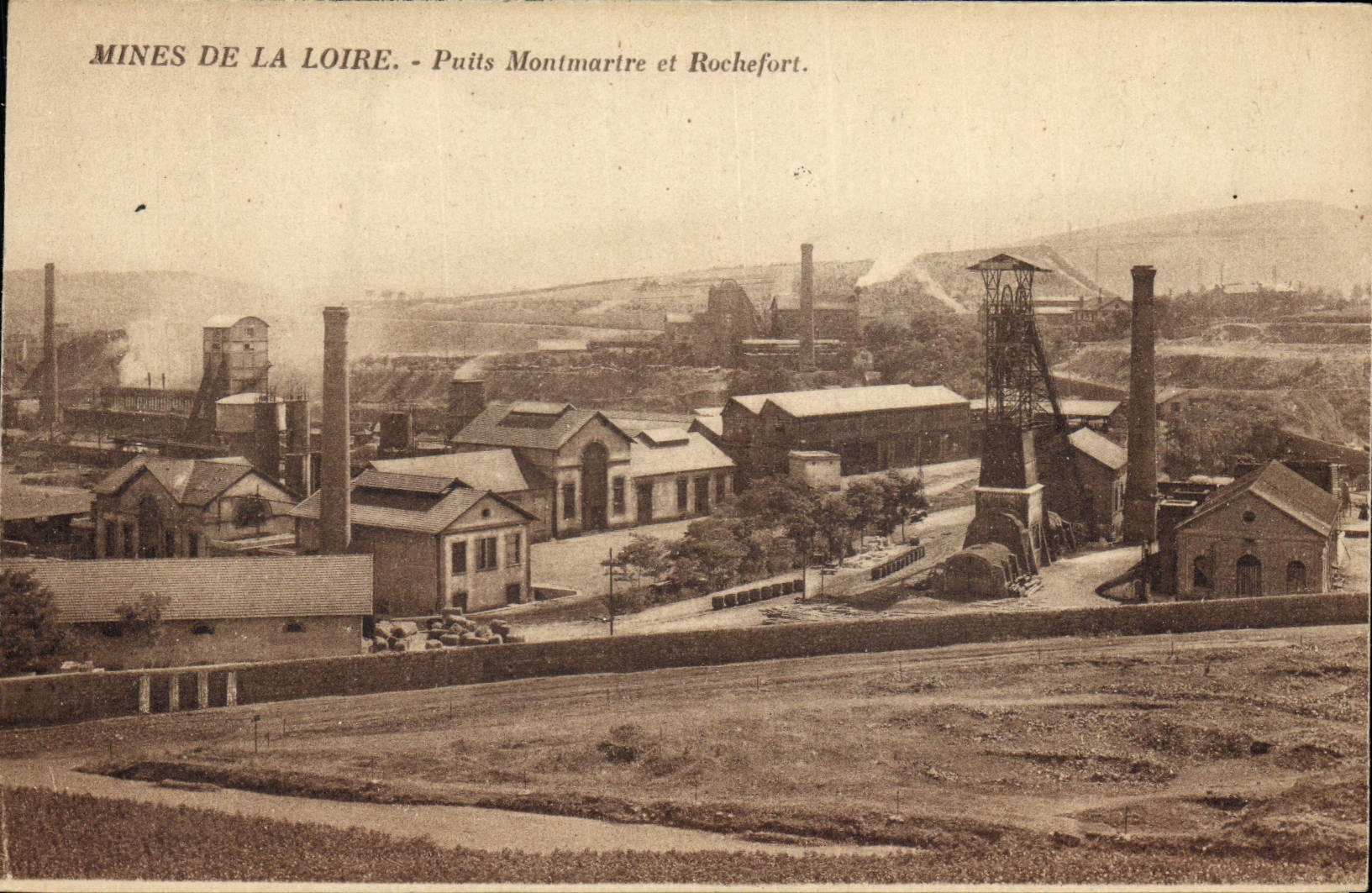 Mines de la Loire - Puits Montmartrie et Rochefort — Éditeur : Les Éd. de Neubourg, Paris, n° III
