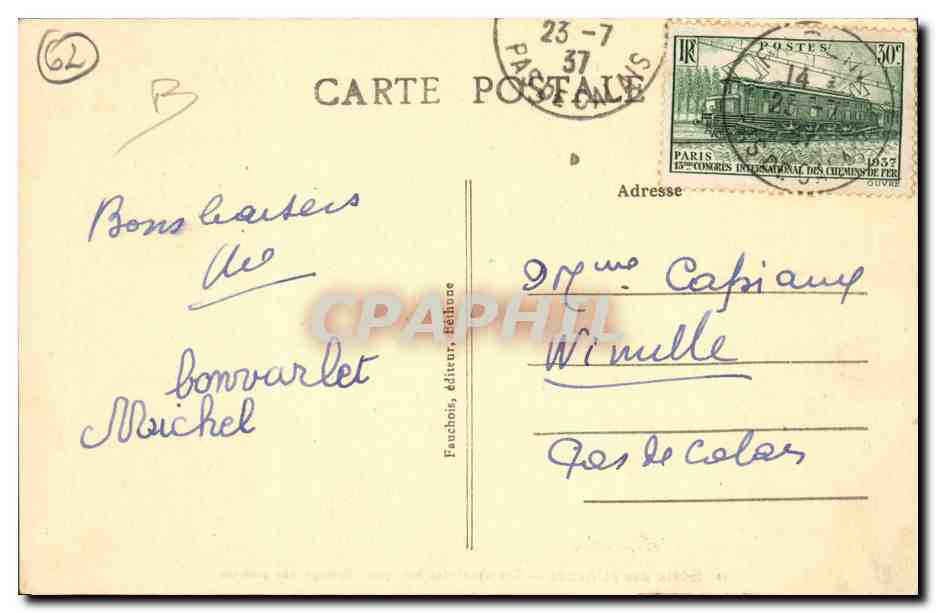 Mineurs — Transport des bois pour boisage des galeries — Série des Mineurs n°10 — Reverso