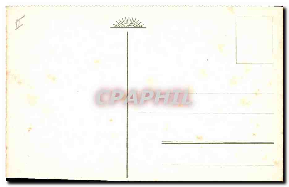 CPA Fantaisie (dessin a la main) Fleurs  — Rückseite