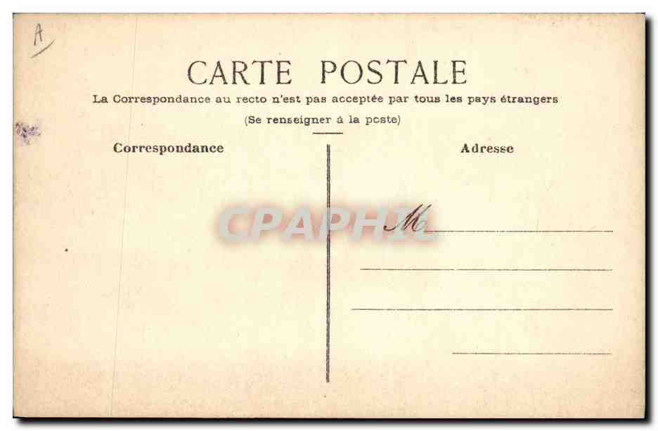 La prière au désert — dessin à l'aquarelle — M. (signature) — éditeur non visible — Verso