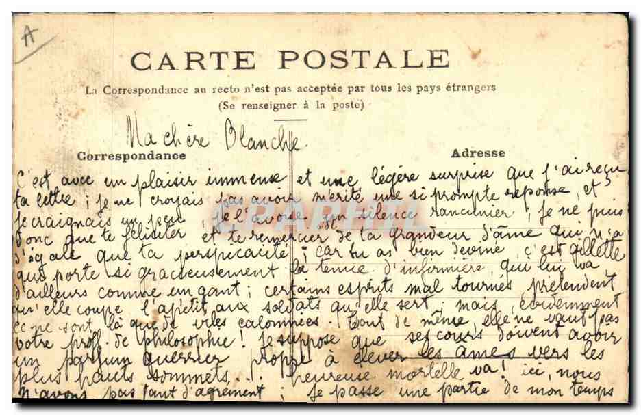 Femme musicienne — rêve — souvenir de la B.S. (École musicale) — dessin de Georges Meyer-Flata — Reverso