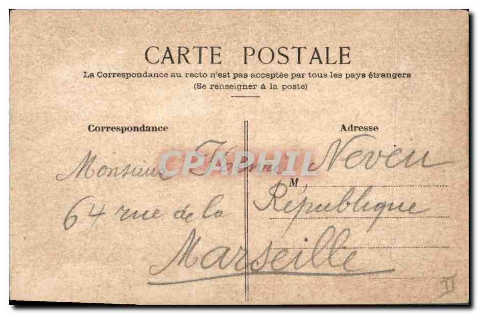 Fleurs violettes — Bonne Fête — éditeur inconnu, n° de série non visible — Reverso