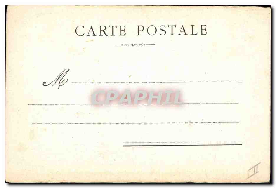 CPA Fantaisie (dessin a la main) Fleurs  — Rückseite