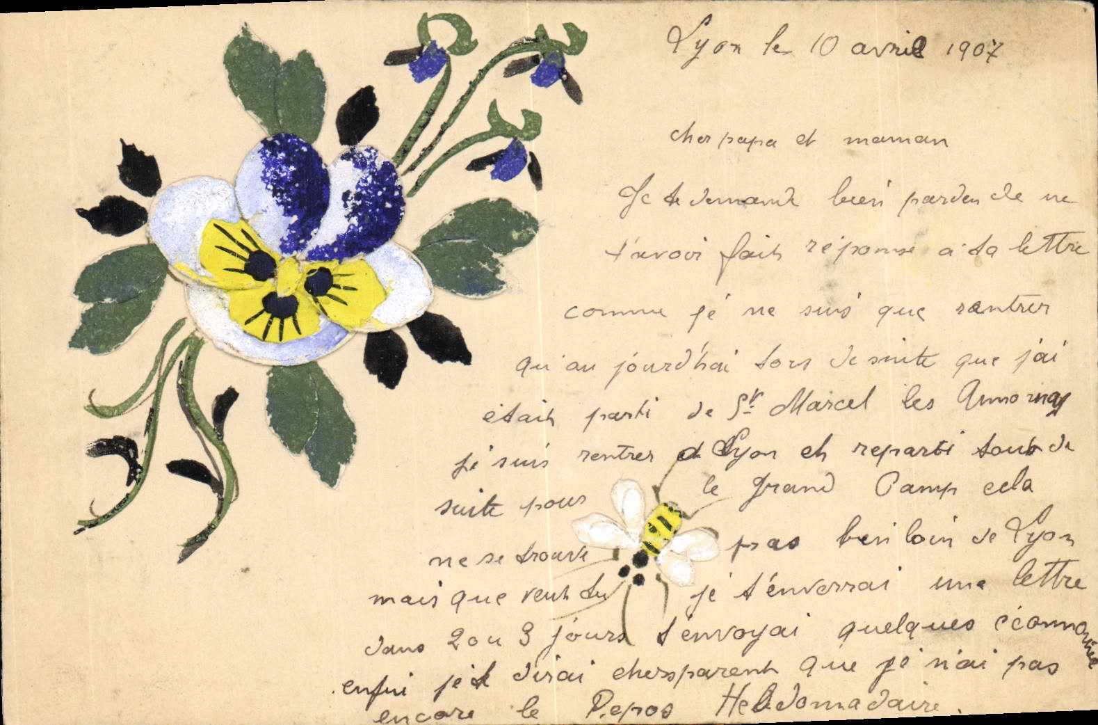 Fleur de pensée — Lyon — éditeur non visible