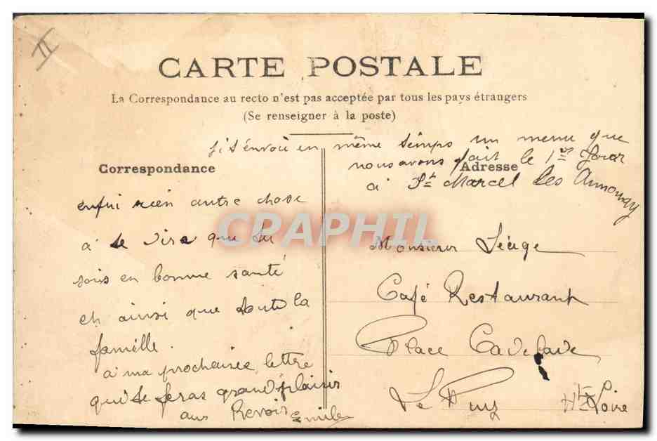 Fleur de pensée — Lyon — éditeur non visible — Verso