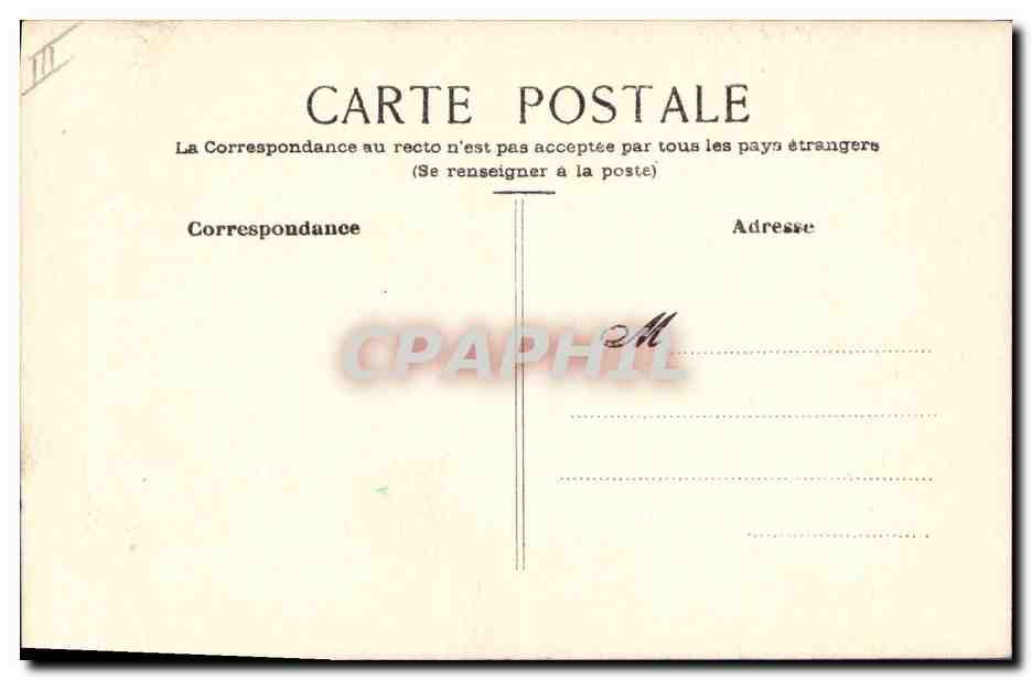 CPA Fantaisie (dessin a la main) Fleurs  — Rückseite