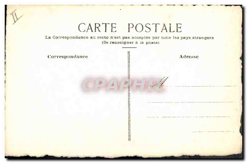 Fleur de lys — dessin à l'aquarelle — éditeur CPAPHIL, n° II — Verso