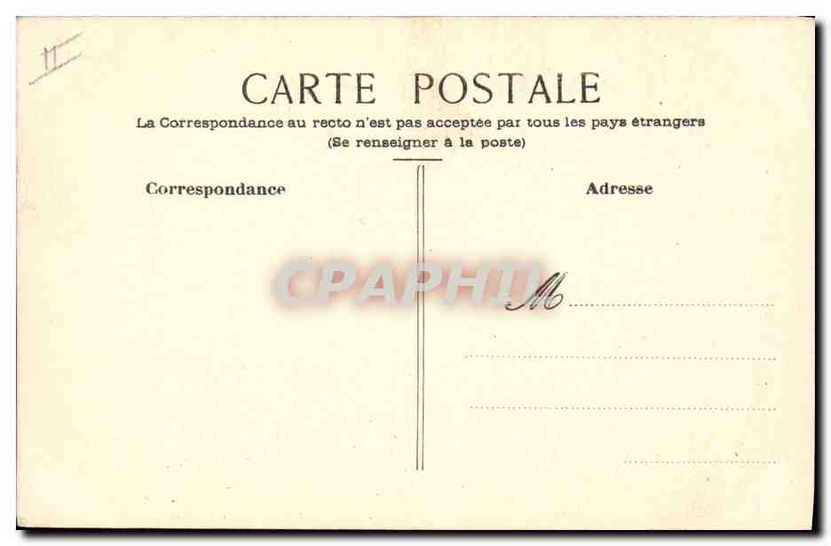 CPA Fantaisie (dessin a la main) Oiseau  — Rückseite