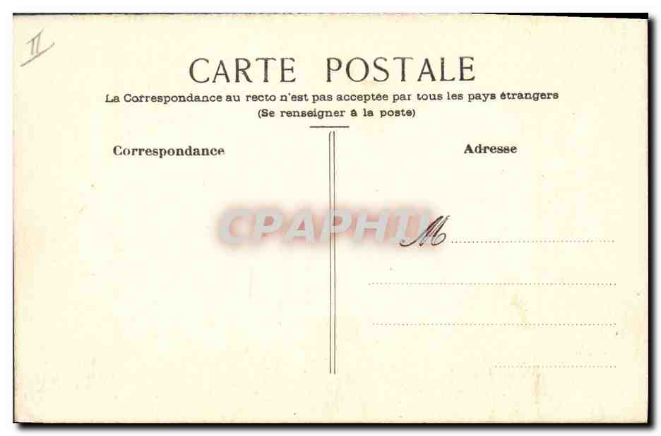 CPA Fantaisie (dessin a la main) Oiseau  — Rückseite