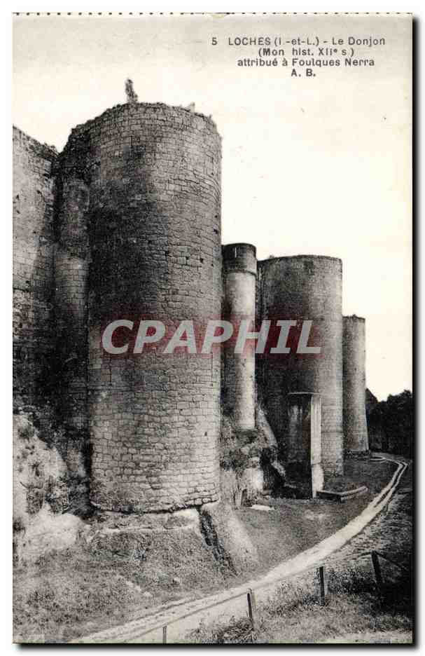 CPA Chateau Loches Le donjon Foulques Nerra