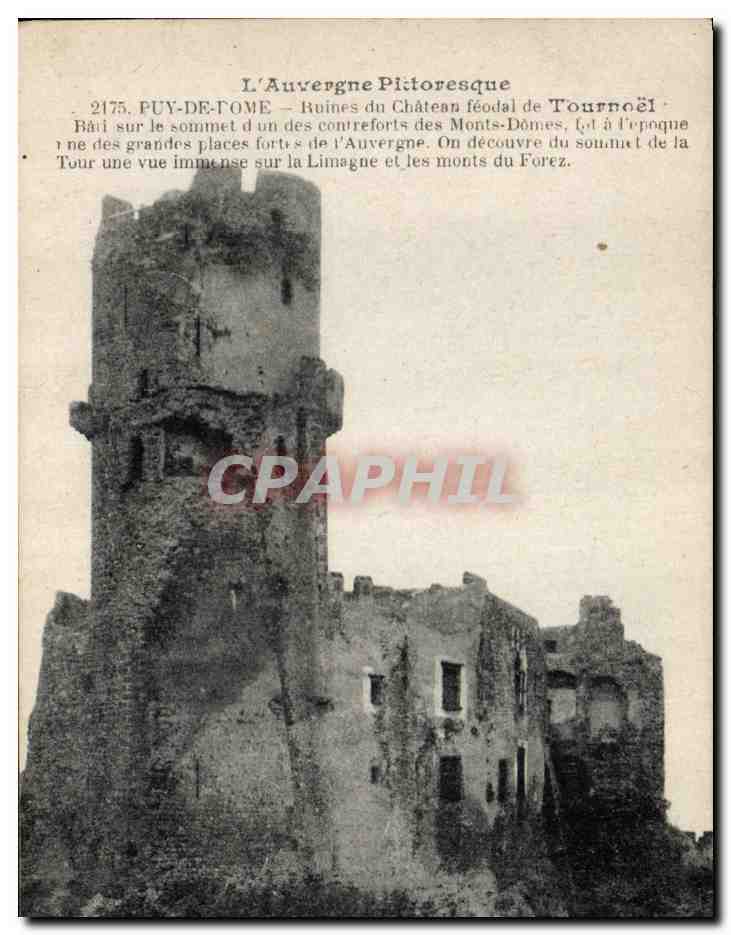 CPA Chateau de Tournoel Ruines Puy de Dome