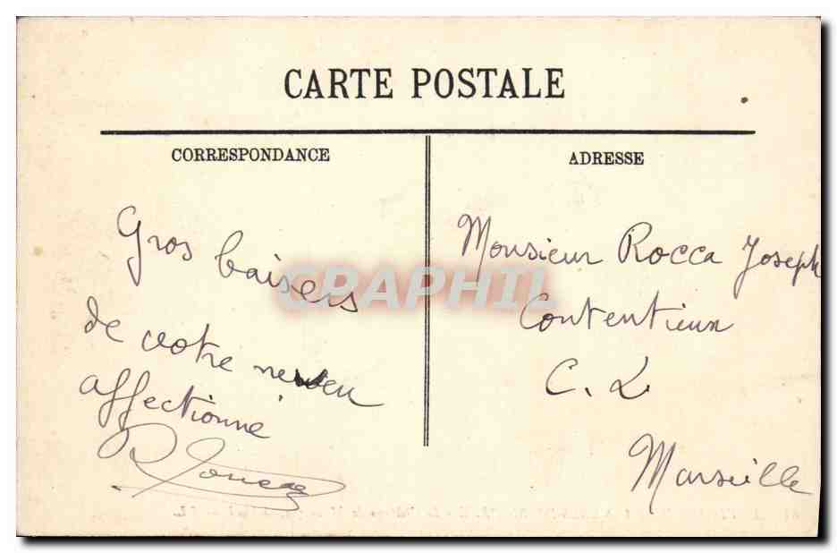 CPA Chateau de Mauvezin Environs de Bagneres de Bigorre — Verso