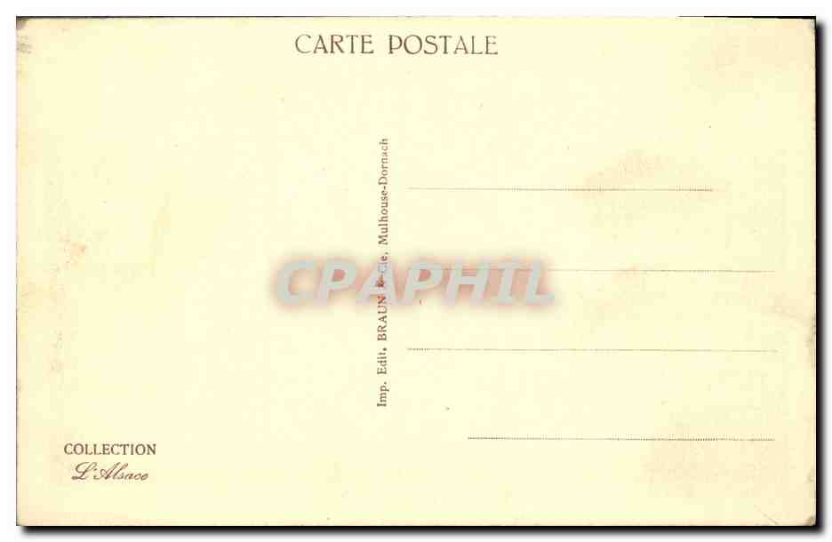 CPA Chateau St Ulrich Ribeauville — Rückseite